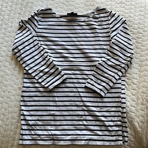 Striped nursing long sleeve shirt